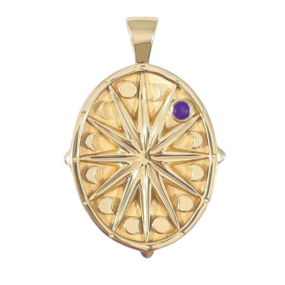 Jane Win | LUCKY Make a Wish Birthstone | February | 14k Gold Plated 🤍